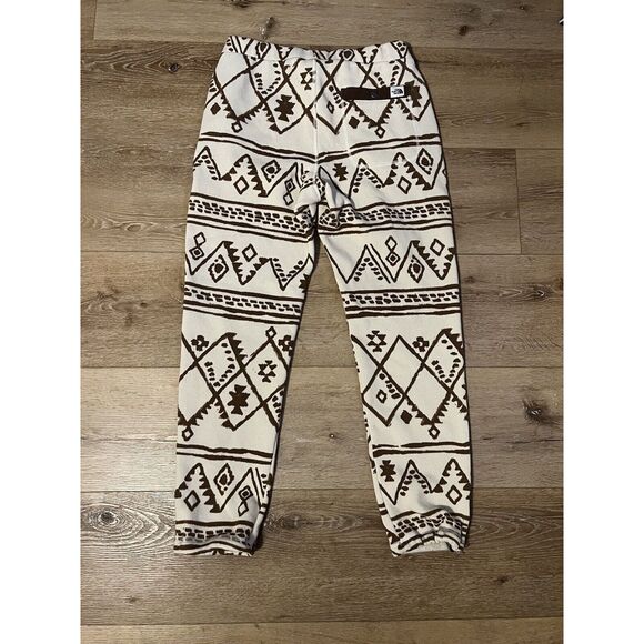 The North Face Mens Aztec Print White Gordon Lyons Sweatpants Size Medium - Picture 2 of 3